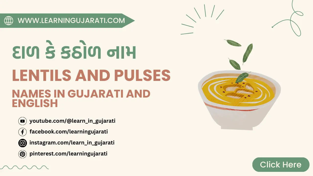 lentils and pulses name in gujarati and english